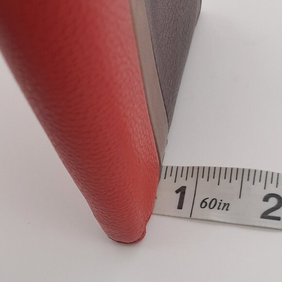 Fossil Madison Bifold Purple Rose Gold and Coral Faux Leather Wallet - Picture 9 of 9